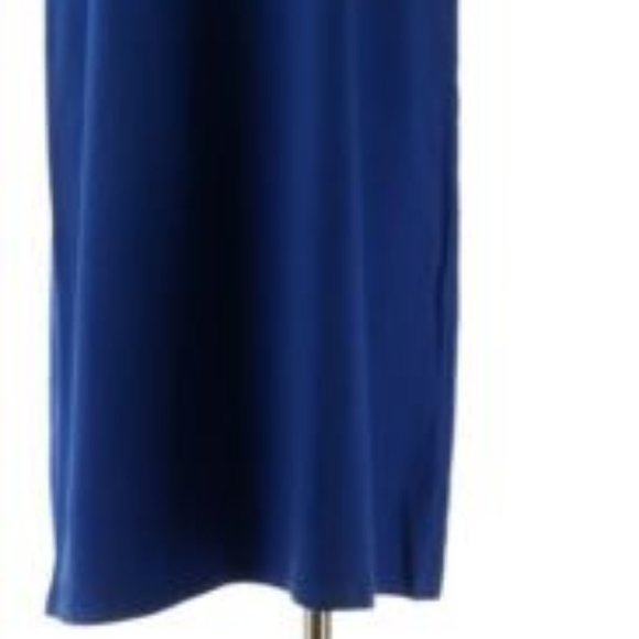 NWT DENIM&CO COLOR-BLOCK LAPIS BLUE MAXI DRESS XXS - Picture 5 of 13